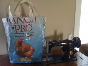 Shopping bag from trash